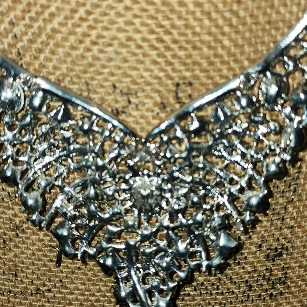 Ornate costume jewelry set